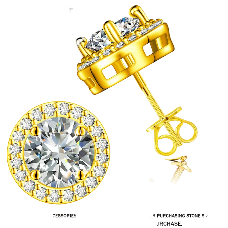 Moissanit fine earrings