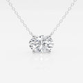 Moissanite diamond solitaire pendant