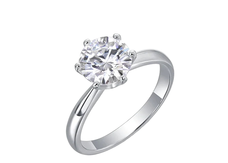 Full moissanite luxury oval cut ring