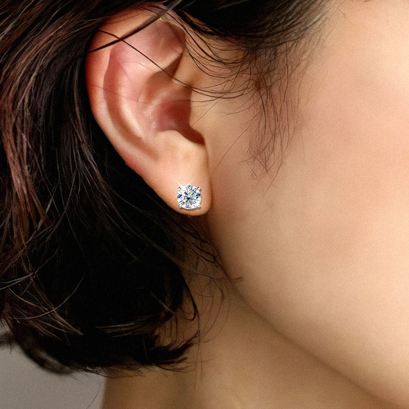 Moissanite earring 0.2-2ct