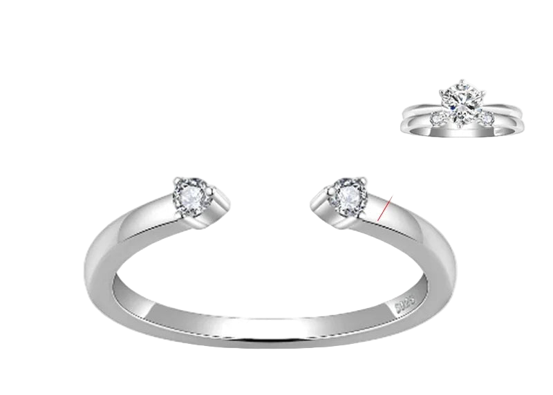 Full moissanite luxury oval cut ring