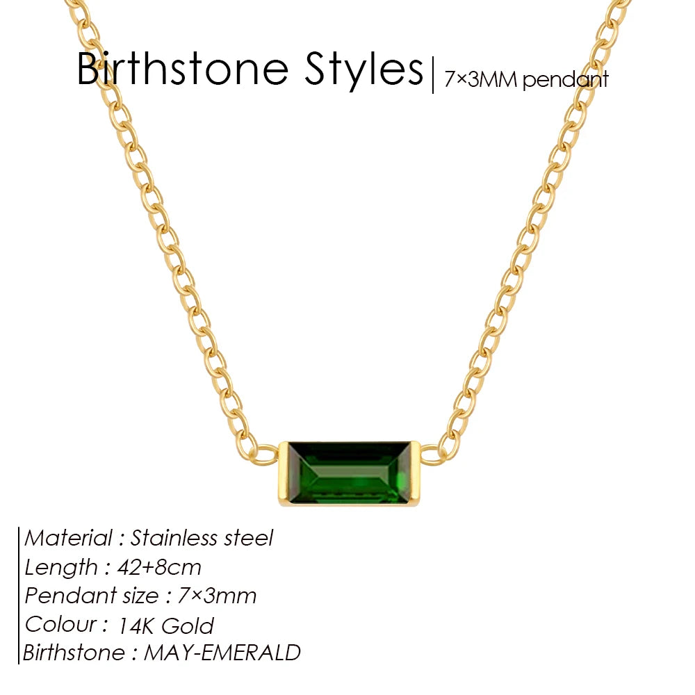 Birthstone necklace