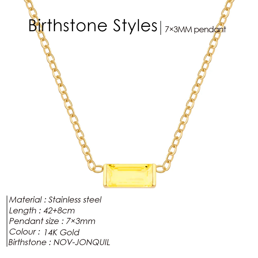 Birthstone necklace