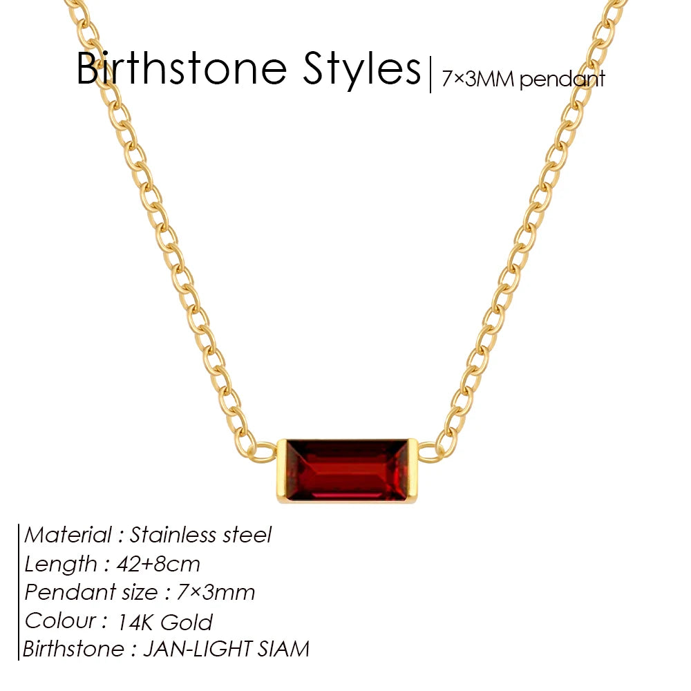 Birthstone necklace