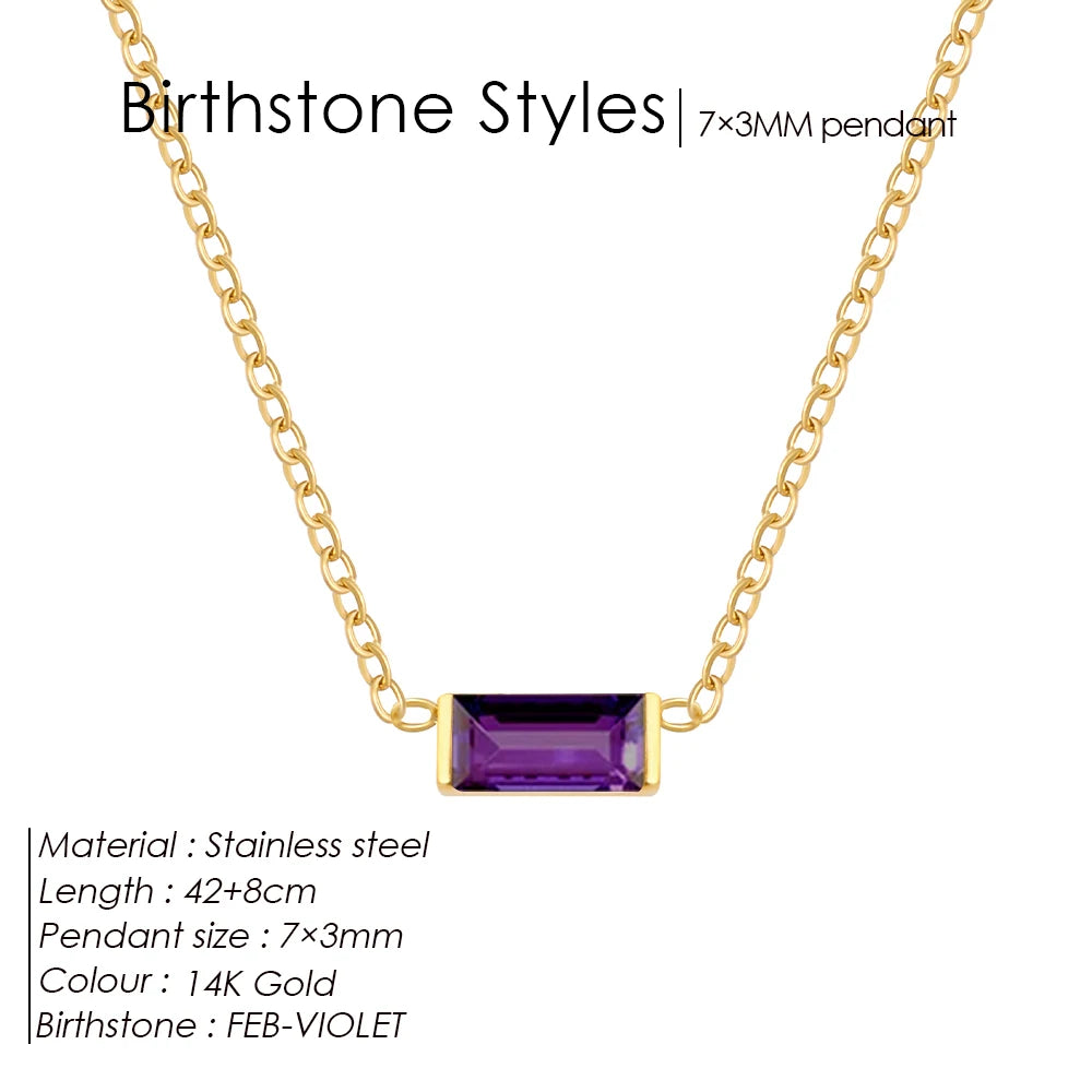 Birthstone necklace