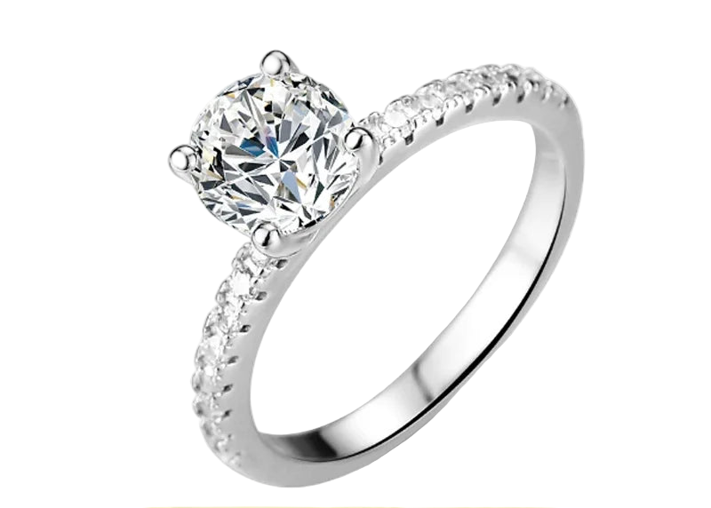 Full moissanite luxury oval cut ring