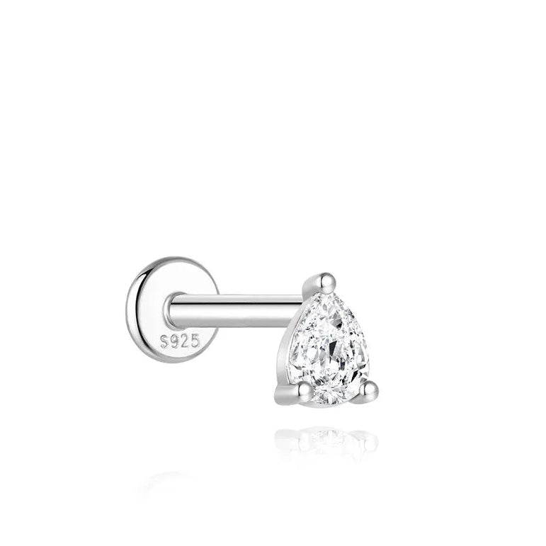 Mini Moissanite Stud Earring – 925 Sterling Silver