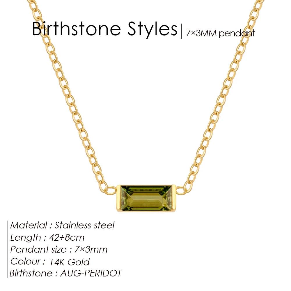 Birthstone necklace