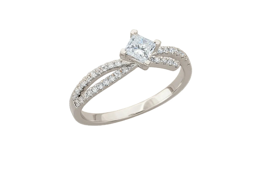 Diamond Princess Engagement Ring