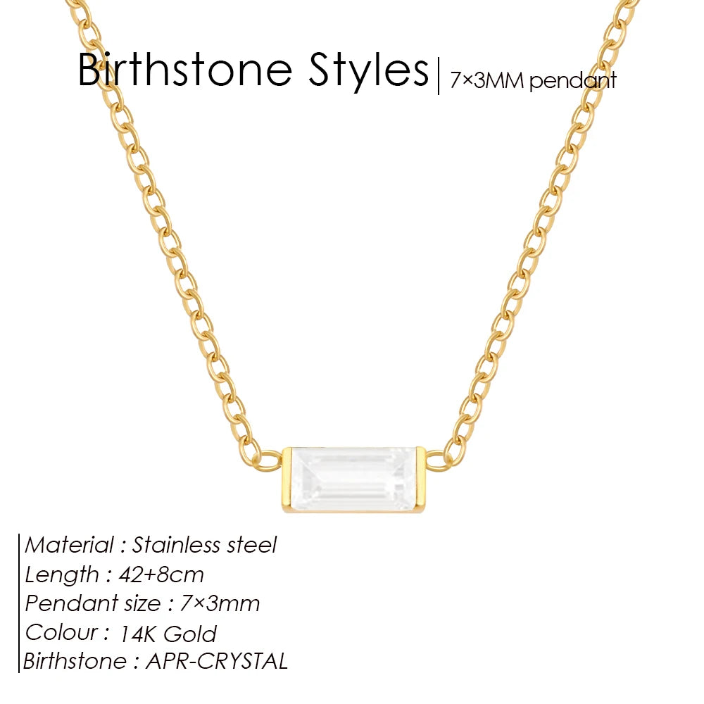 Birthstone necklace