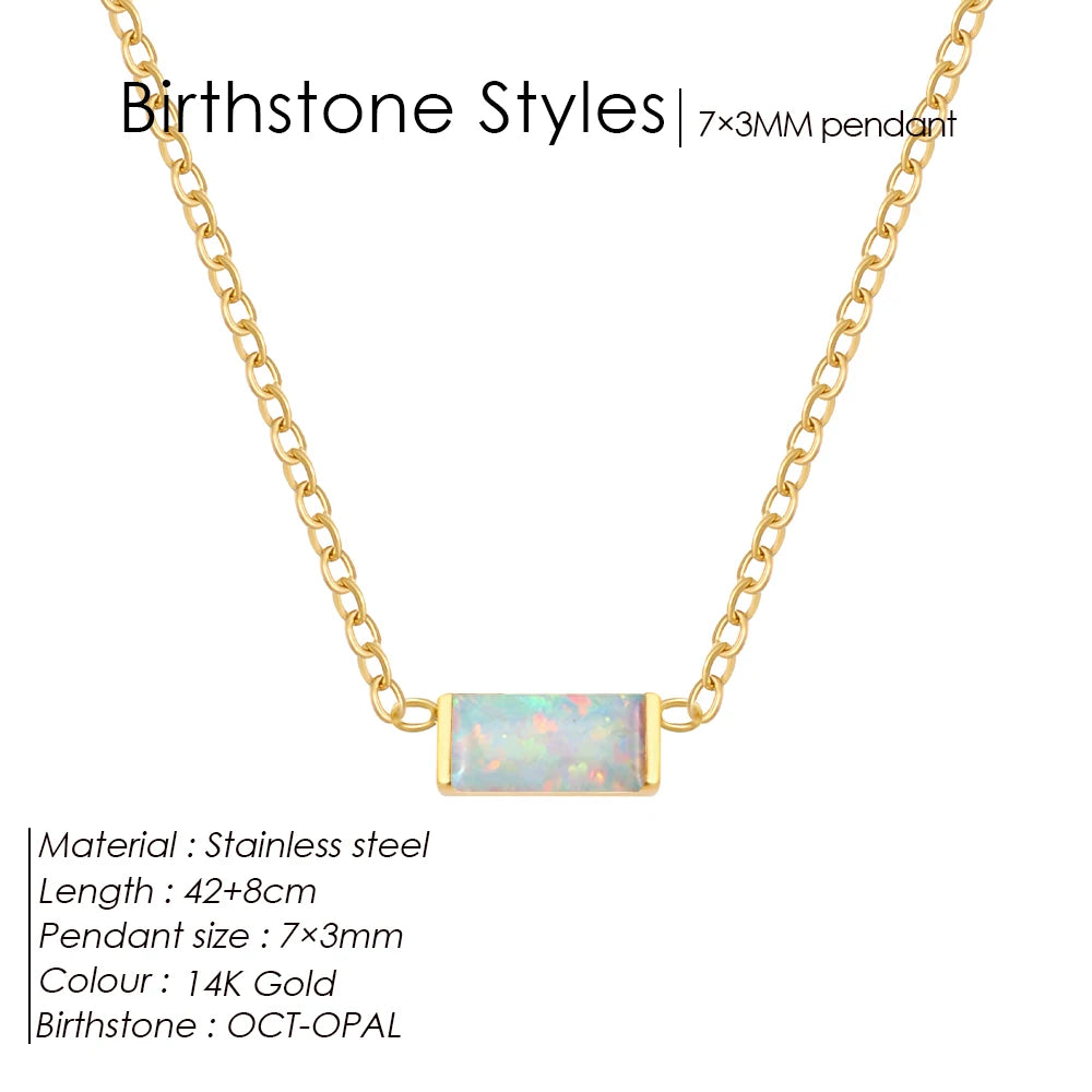 Birthstone necklace