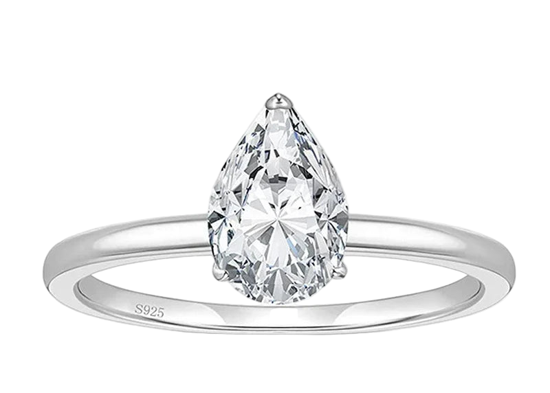 Full moissanite luxury oval cut ring