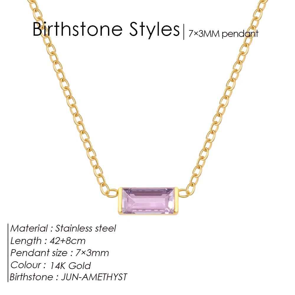 Birthstone necklace