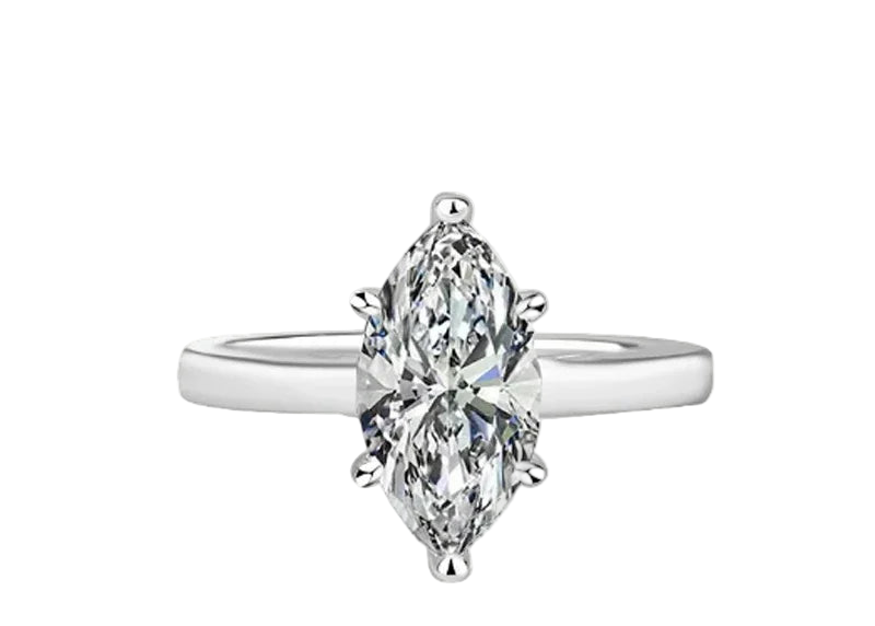 Full moissanite luxury oval cut ring