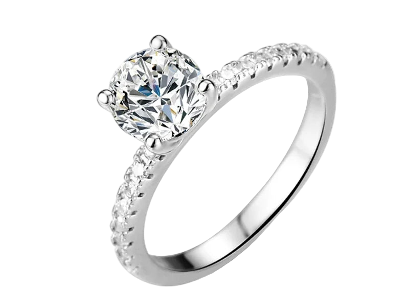 Full moissanite luxury oval cut ring