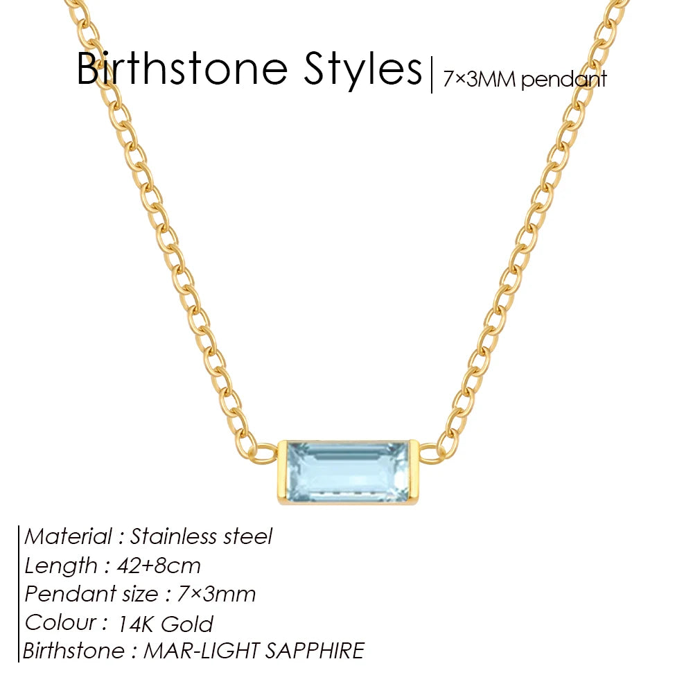 Birthstone necklace