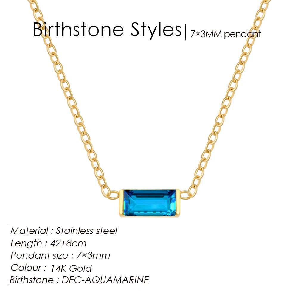Birthstone necklace