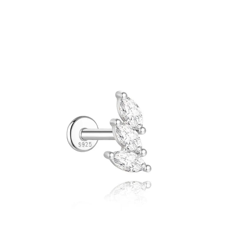 Mini Moissanite Stud Earring – 925 Sterling Silver