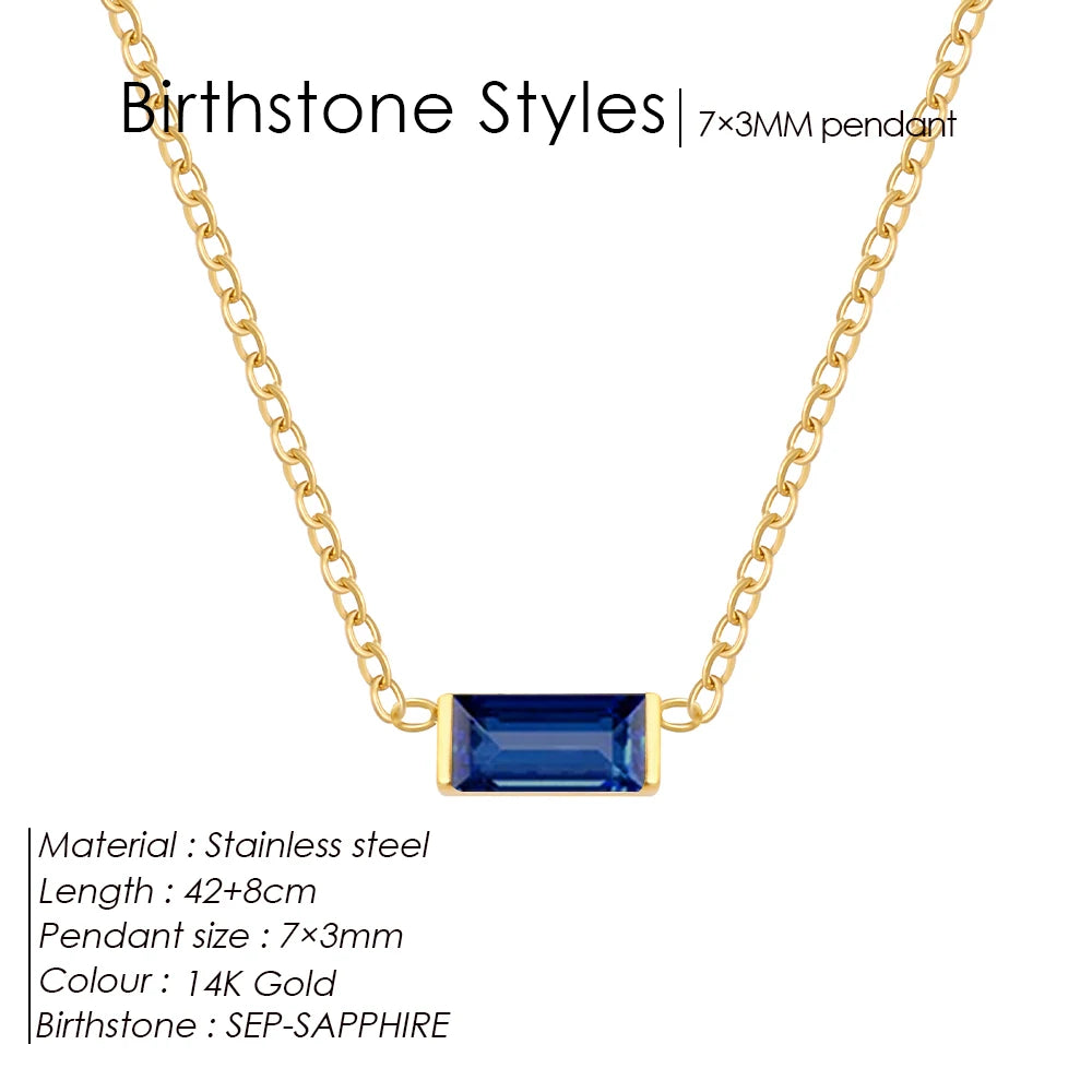 Birthstone necklace