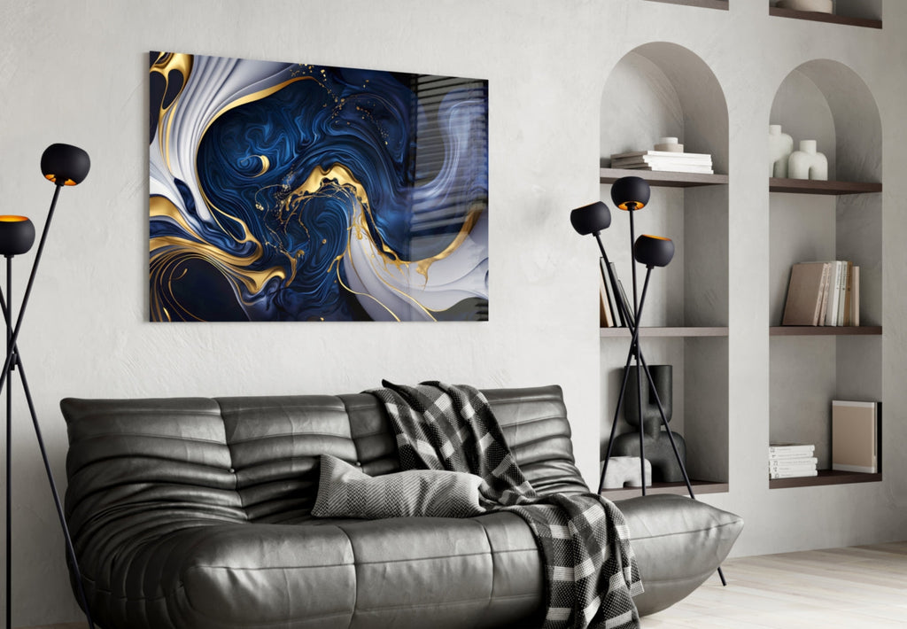 Abstract Art Glass Wall Art